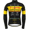 Wielershirt 2022 Lotto-Kern Haus Lange Mouw - Geel Zwart
